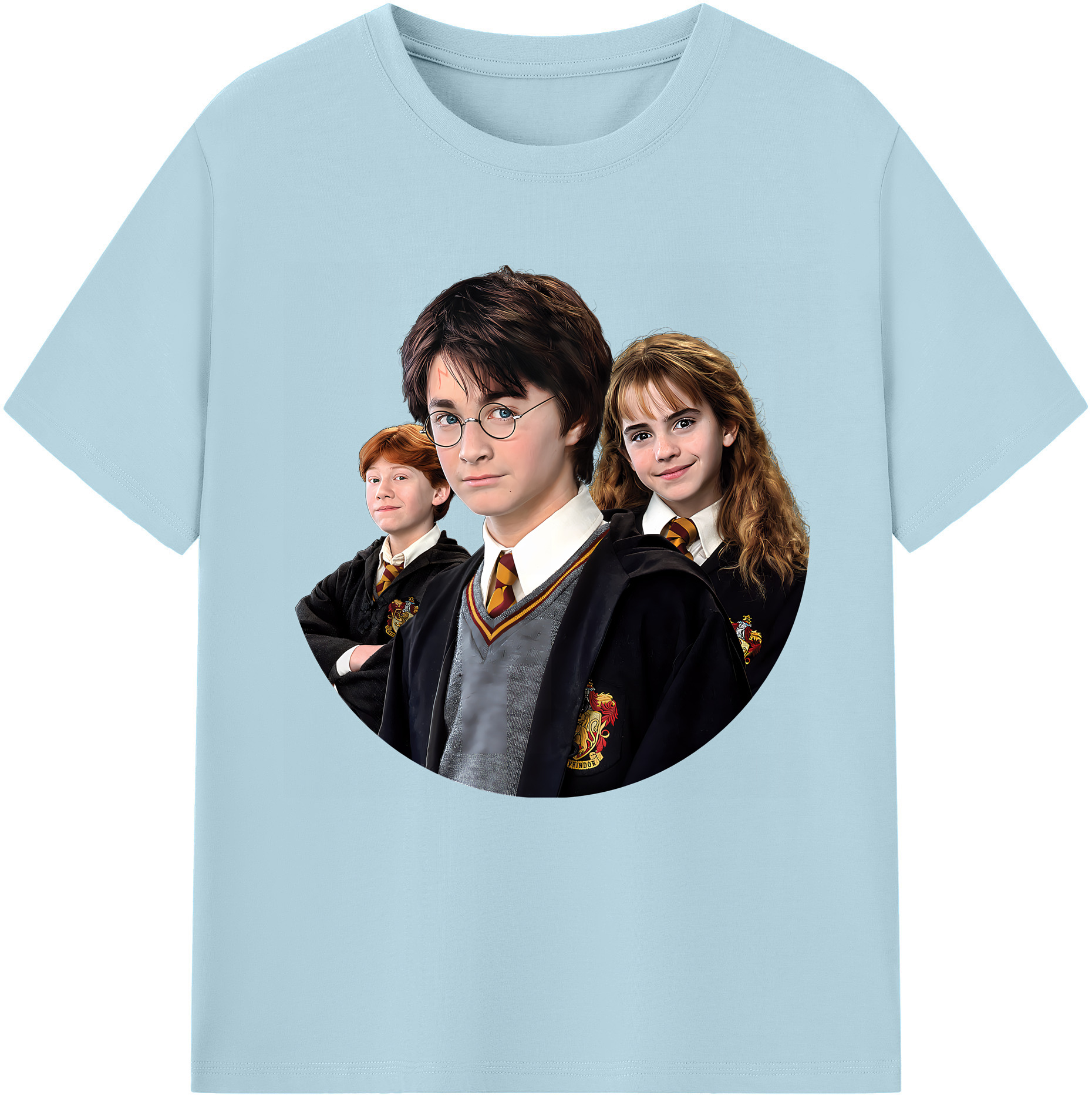 （画像用） Harry Potter ハリー・ポッターシリーズ 綿100％半袖Tシャツ（フロントプリント）